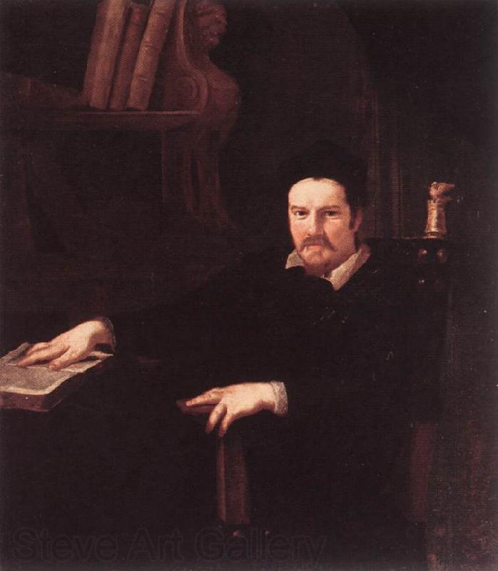 SACCHI, Andrea Portrait of Monsignor Clemente Merlini sf